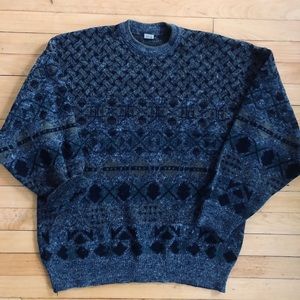 Vintage patterned wool sweater